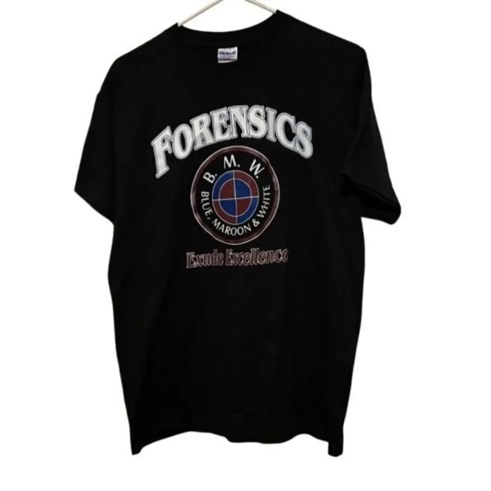 Forensics BMW Blue Maroon & White Extrude Excellence Size M T-Shirt